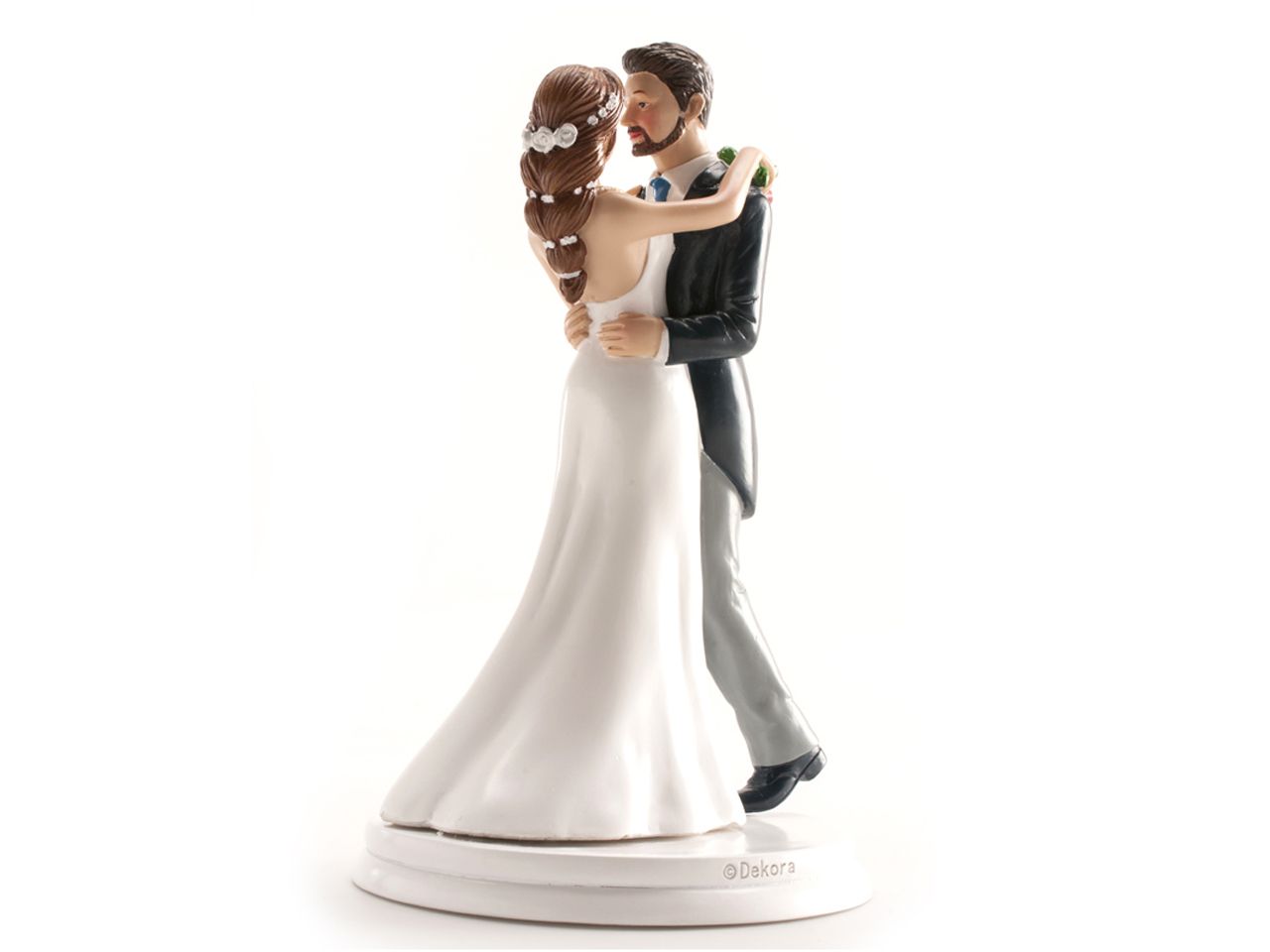 cake topper waltzing wedding couple 21cm