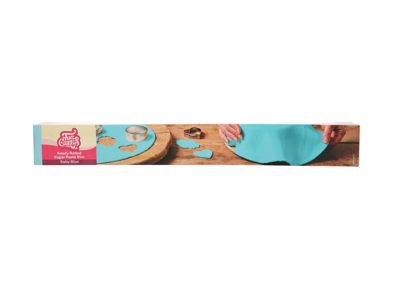ausgerollte rollfondant decke hellblau durchmesser 36cm 430g
