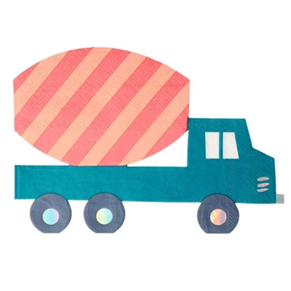 meri meri papierservietten baustelle