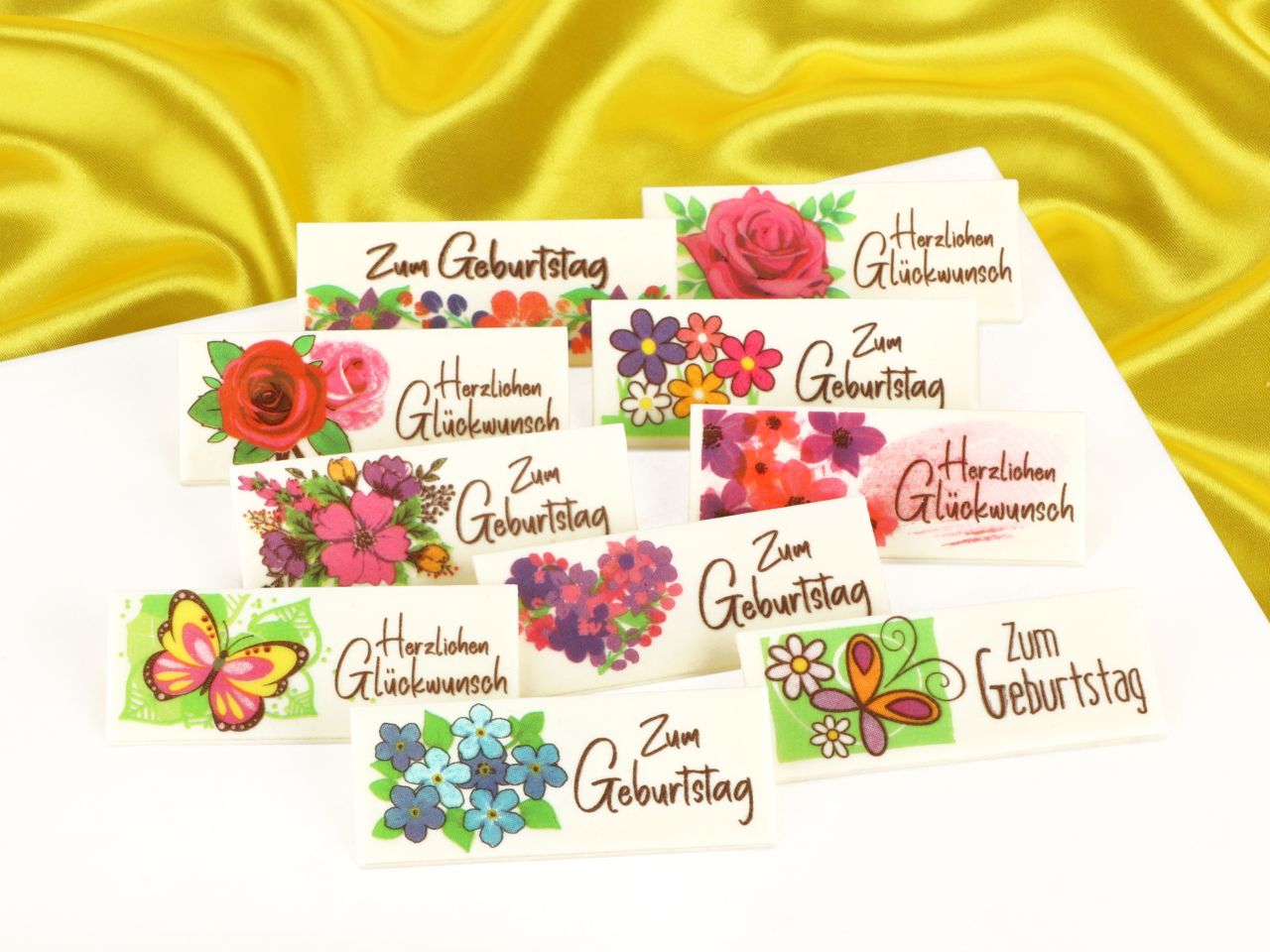 birthday decoration plaque 6 pieces
