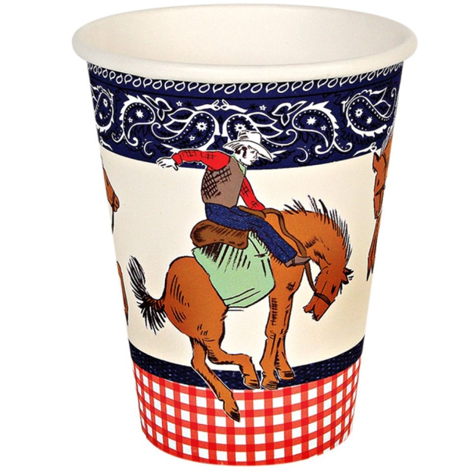 meri meri cowboy party becher