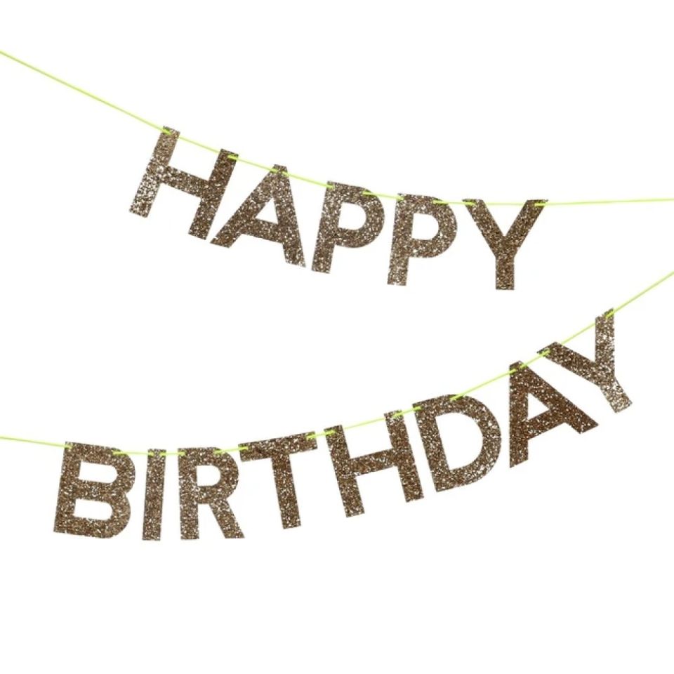 meri meri partygirlande happy birthday 2 4 meter