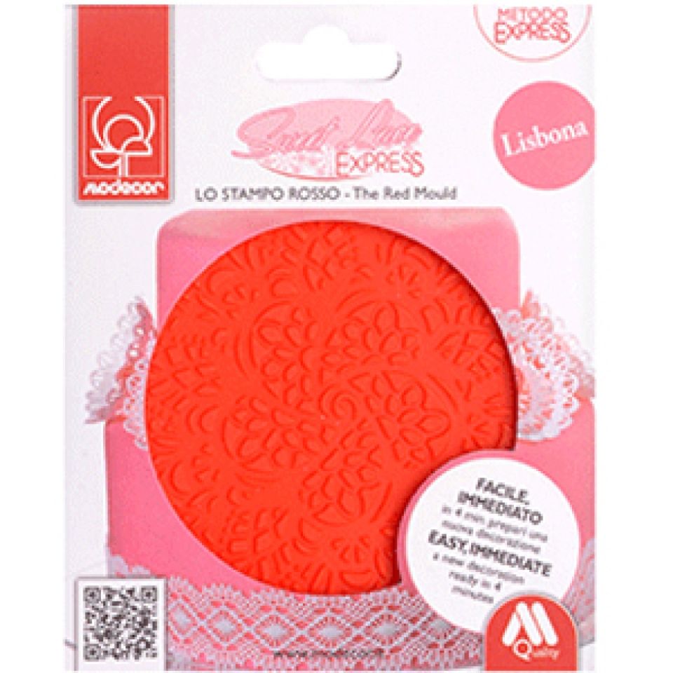 edible lace silicone mat lisbona 10cm