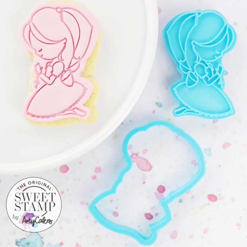 sweet stamp outboss stamp n cut kommunion maedchen