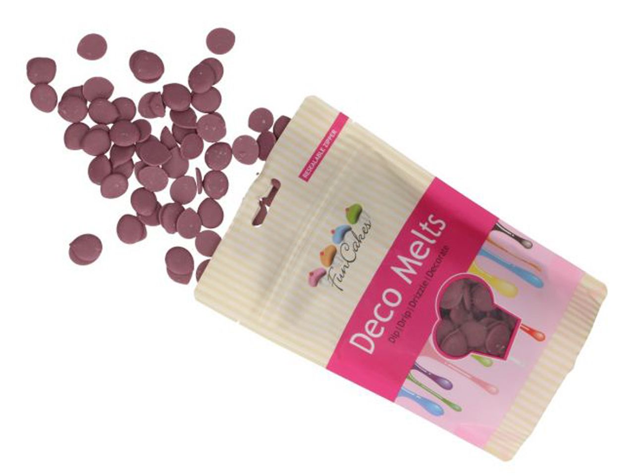 funcakes deco melts lila 250g