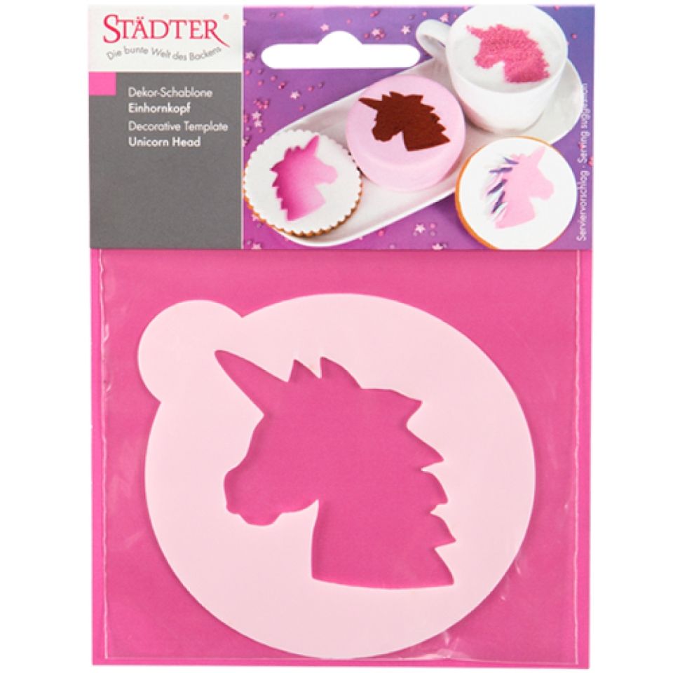 keks schablone einhorn kunststoff 8 cm