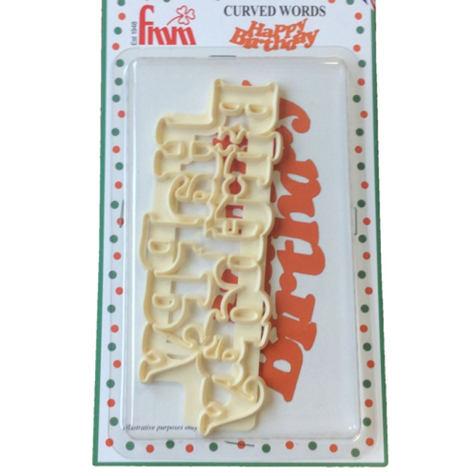 fmm cutter happy birthday 15x6 cm