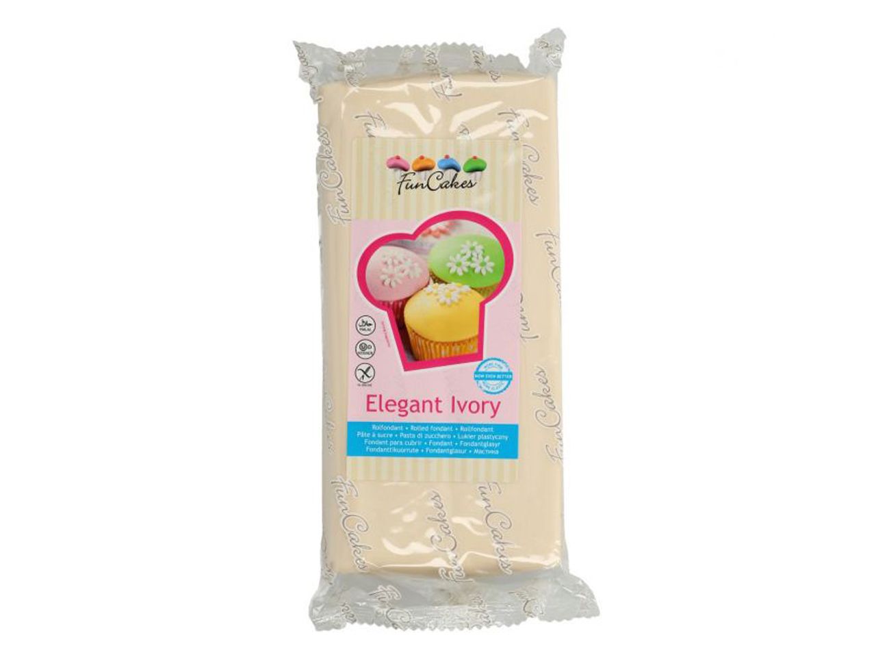 funcakes rollfondant elfenbein ivory 1kg