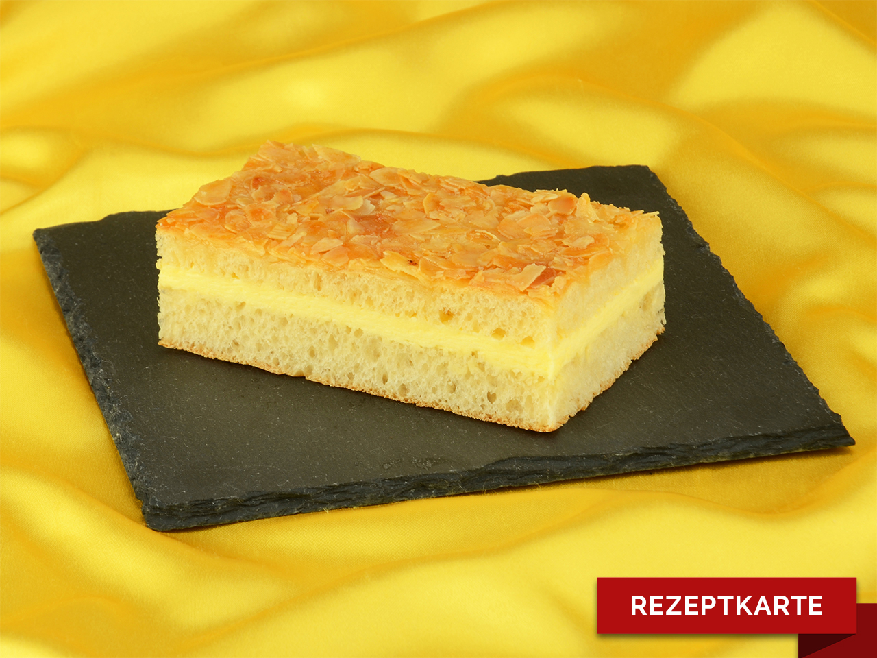 klassischer bienenstich rezeptkarte