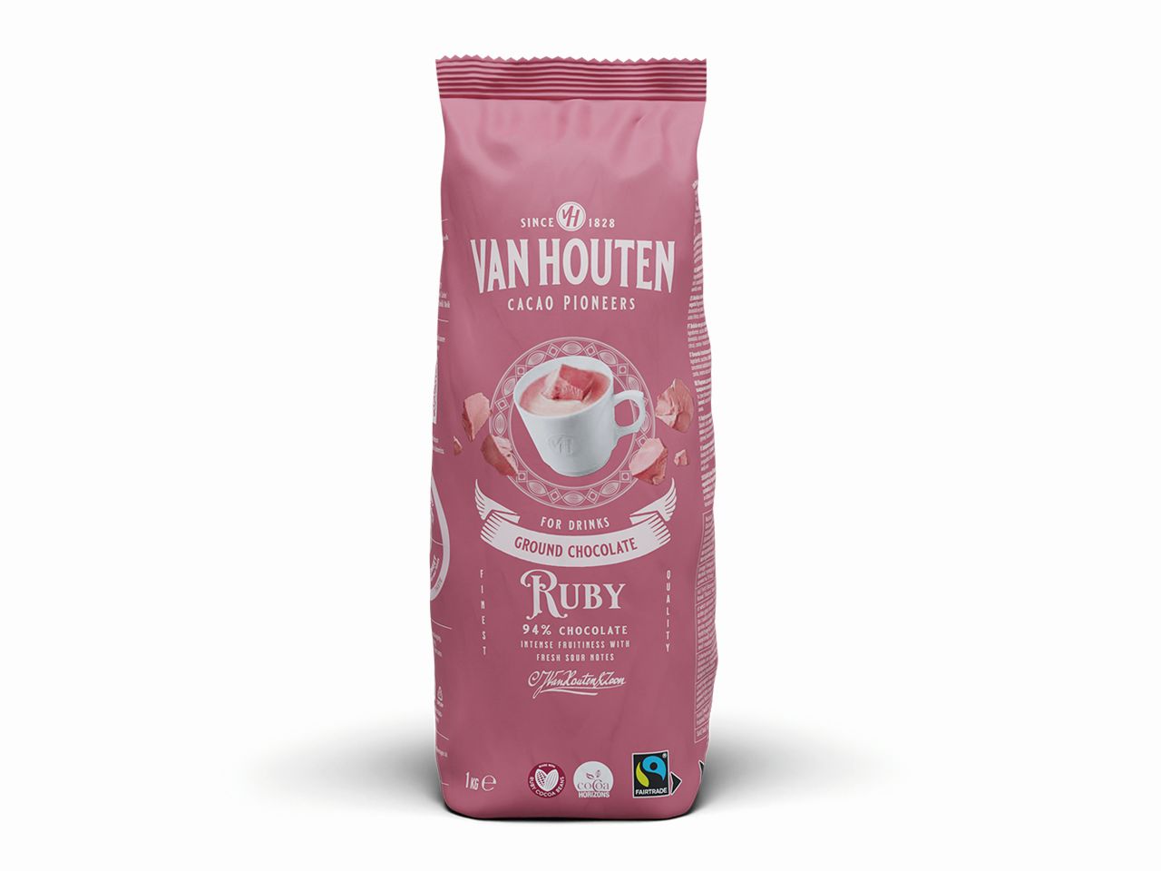 van houten trinkschokolade ruby 1kg