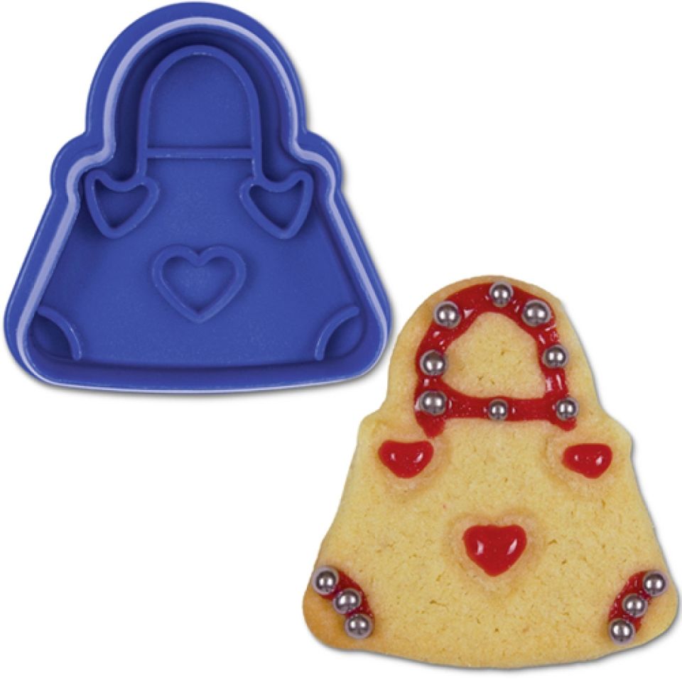 plaetzchen ausstecher handtasche mit auswerfer