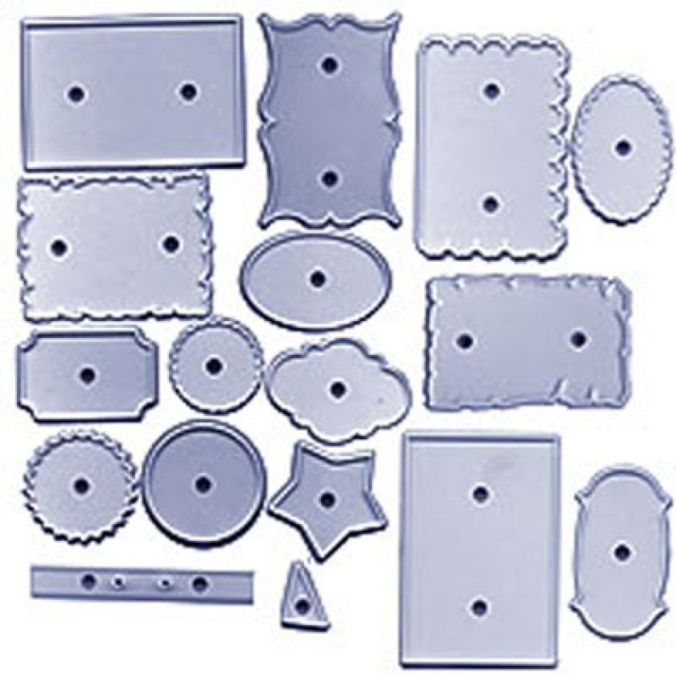 jem plaque and frame fondant cutter set 17 piece