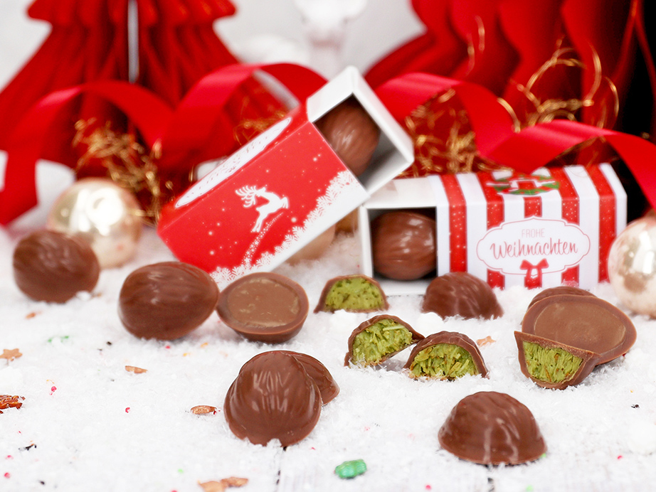 Weihnachtliche Dubai-Pralinen aus dem Adventskalender-Rezeptheft 2026