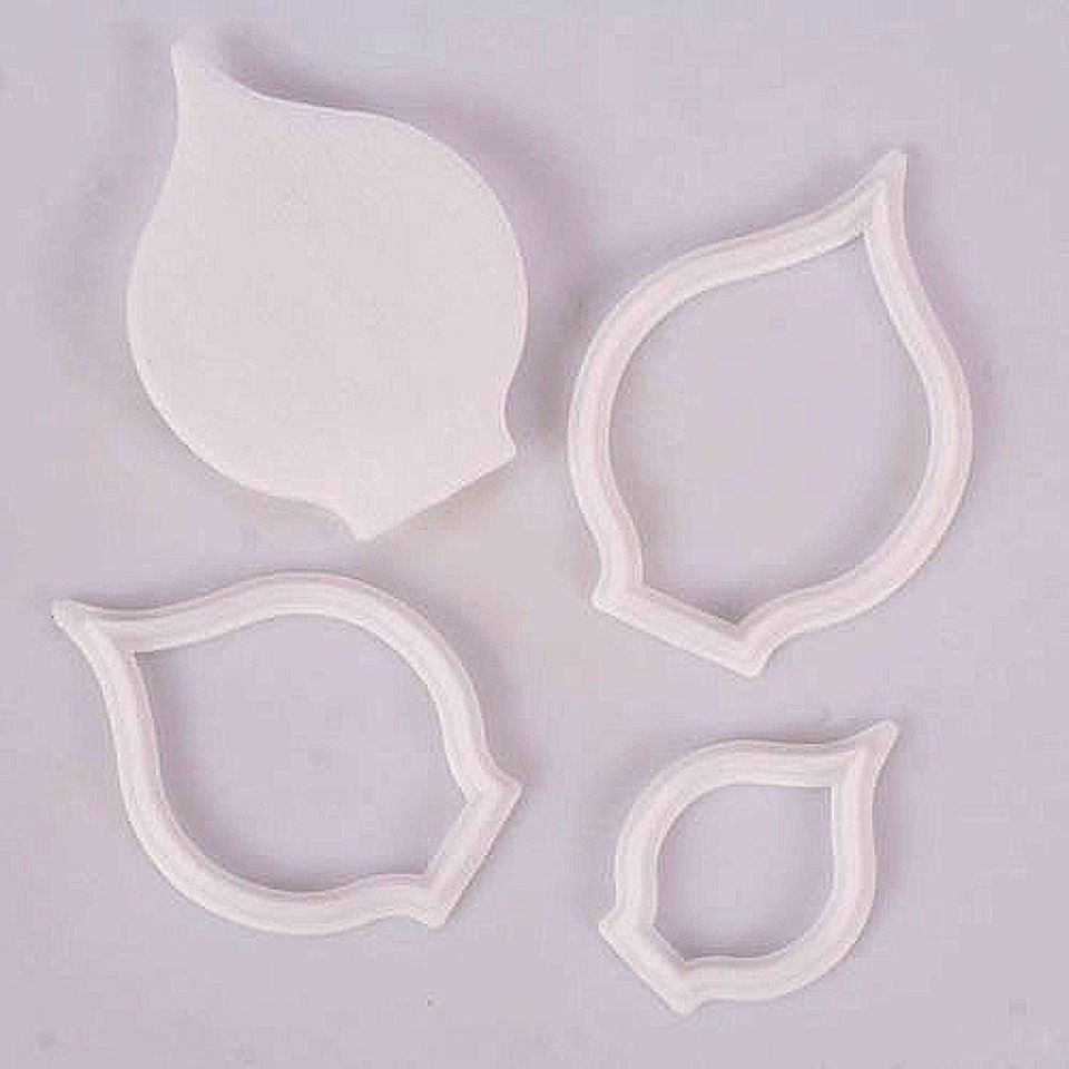 fmm lilien ausstecher set arum lily 4 tlg