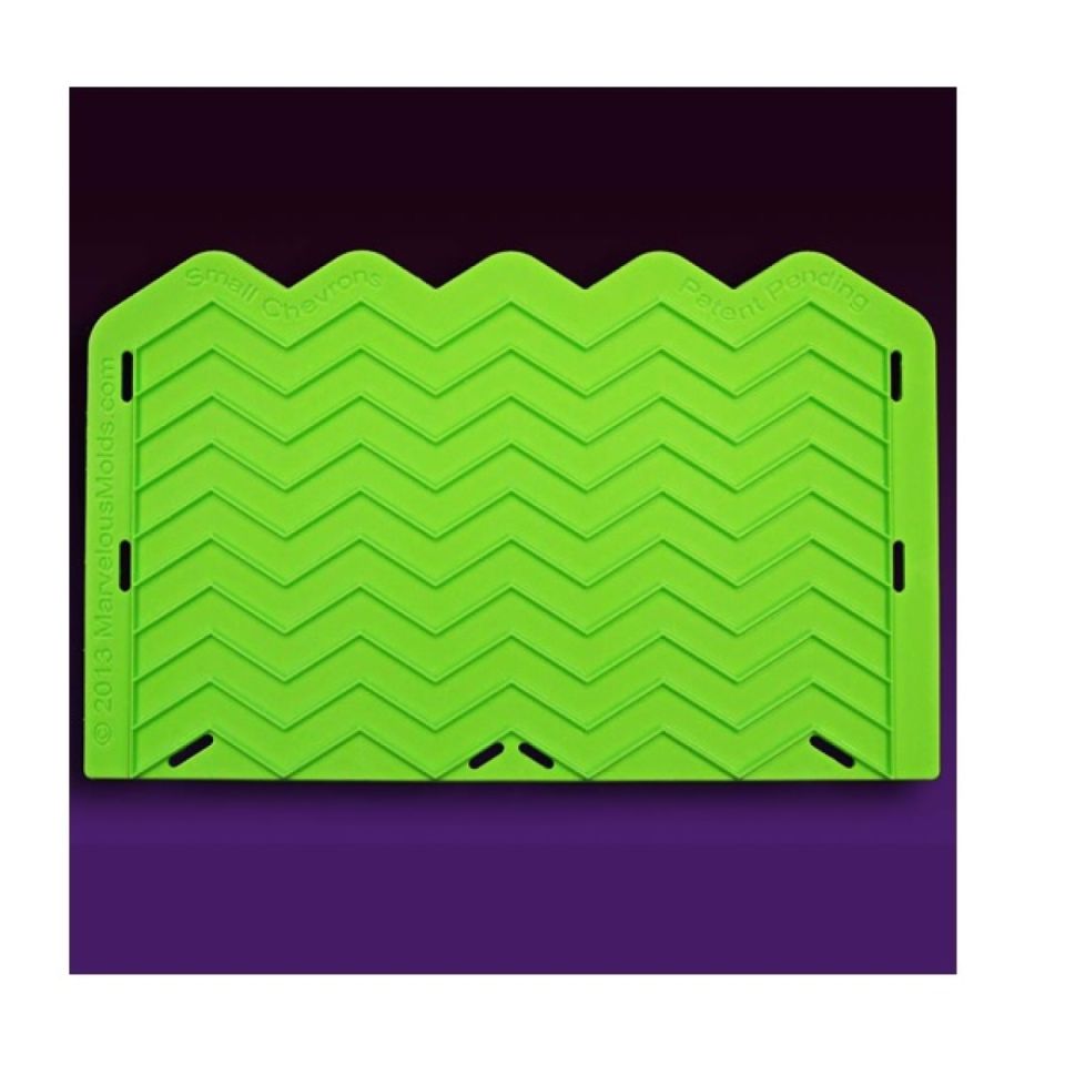 marvelous molds fondant mould chevron pattern