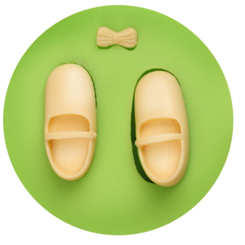fondant mould for shoes and bows