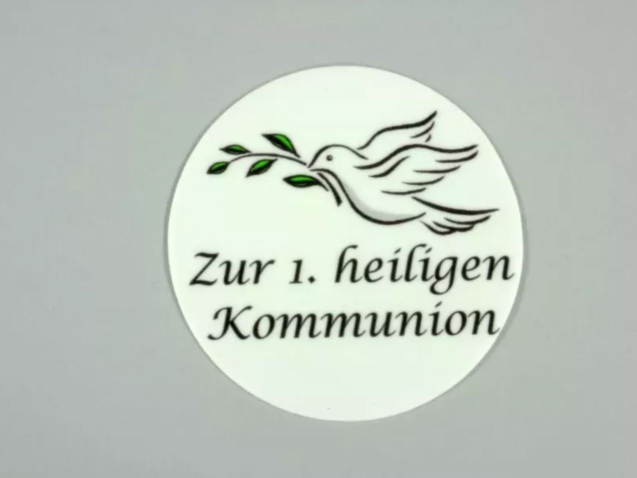kommunion aufleger friedenstaube 10 cm aus zucker