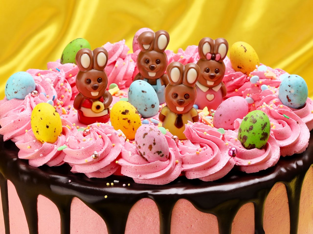mini easter bunny chocolate decorations 40g