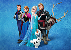Frozen Cake Toppers Made from Fondant Paper