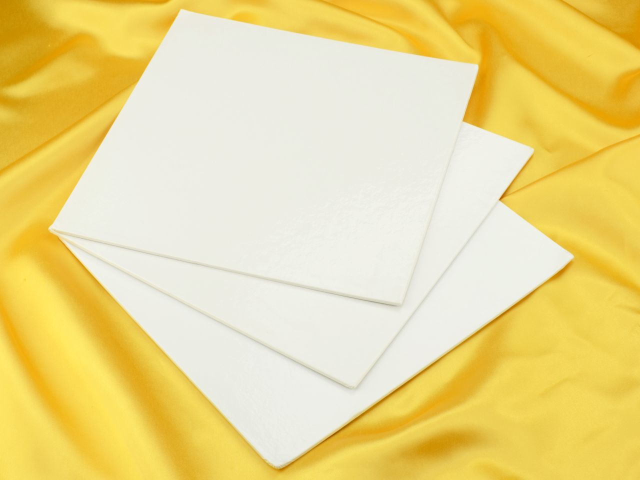 cakecard quadrat 20cm weiss 3 stueck