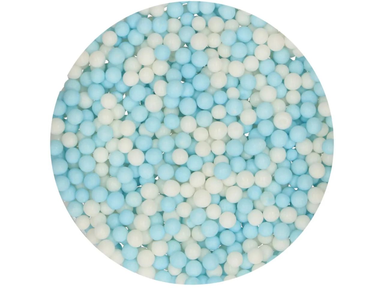 funcakes weiche zuckerperlen blau weiss 60g