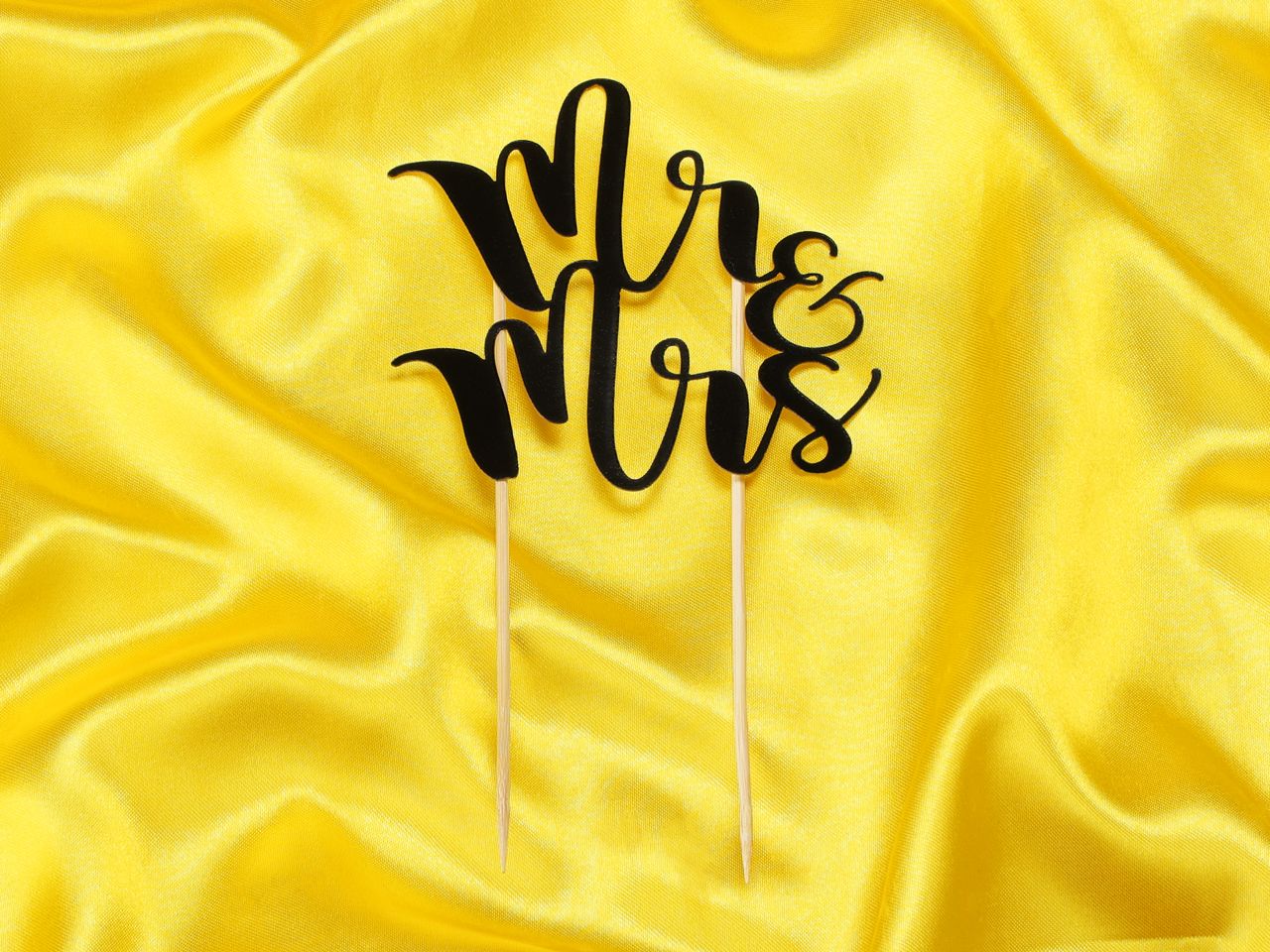 cake topper mr and mrs black