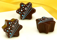 Chocolate Toppers for Closing and Finishing Pralines
