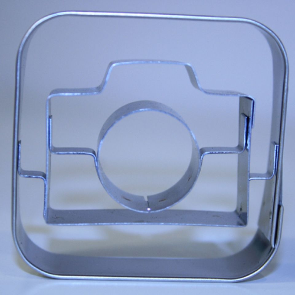 staedter camera cookie cutter 5cm stainless steel
