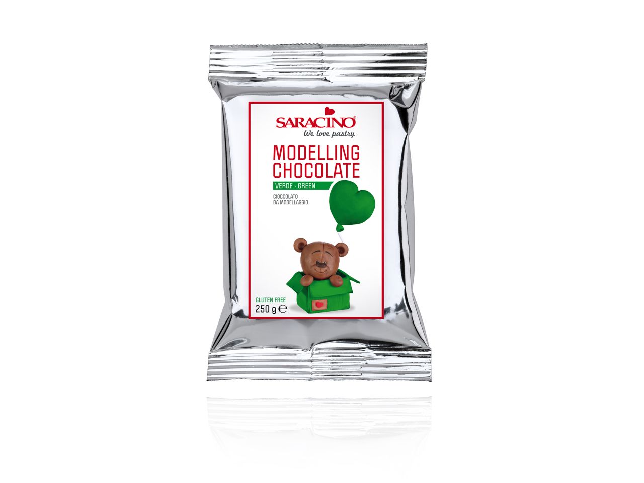 saracino modellier schokolade gruen 250g