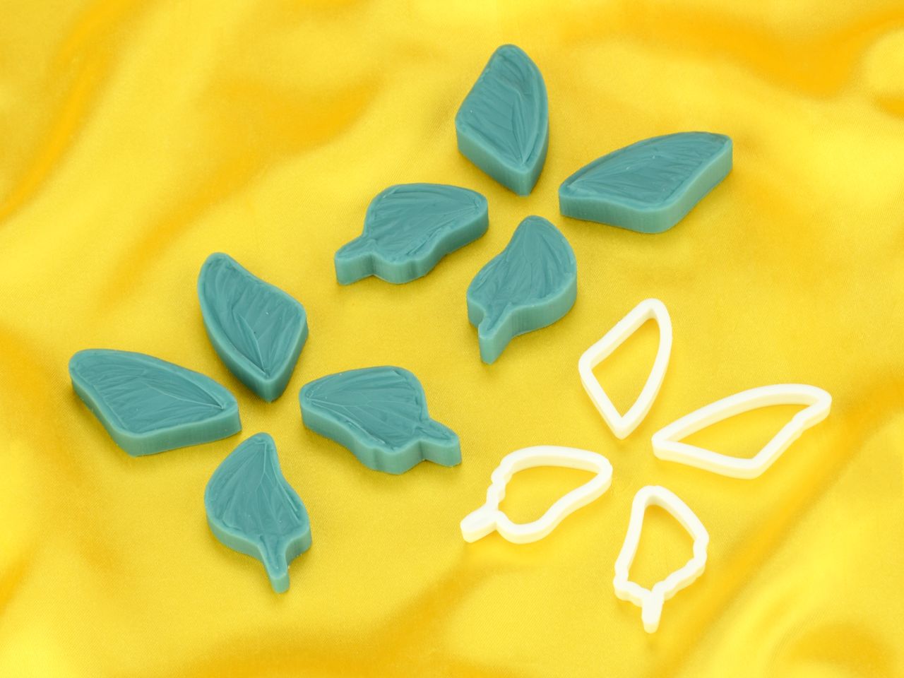 silicone veiner and cutter set butterfly