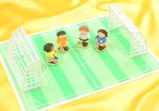 Football 3D-motifs and toppers for cake decorations