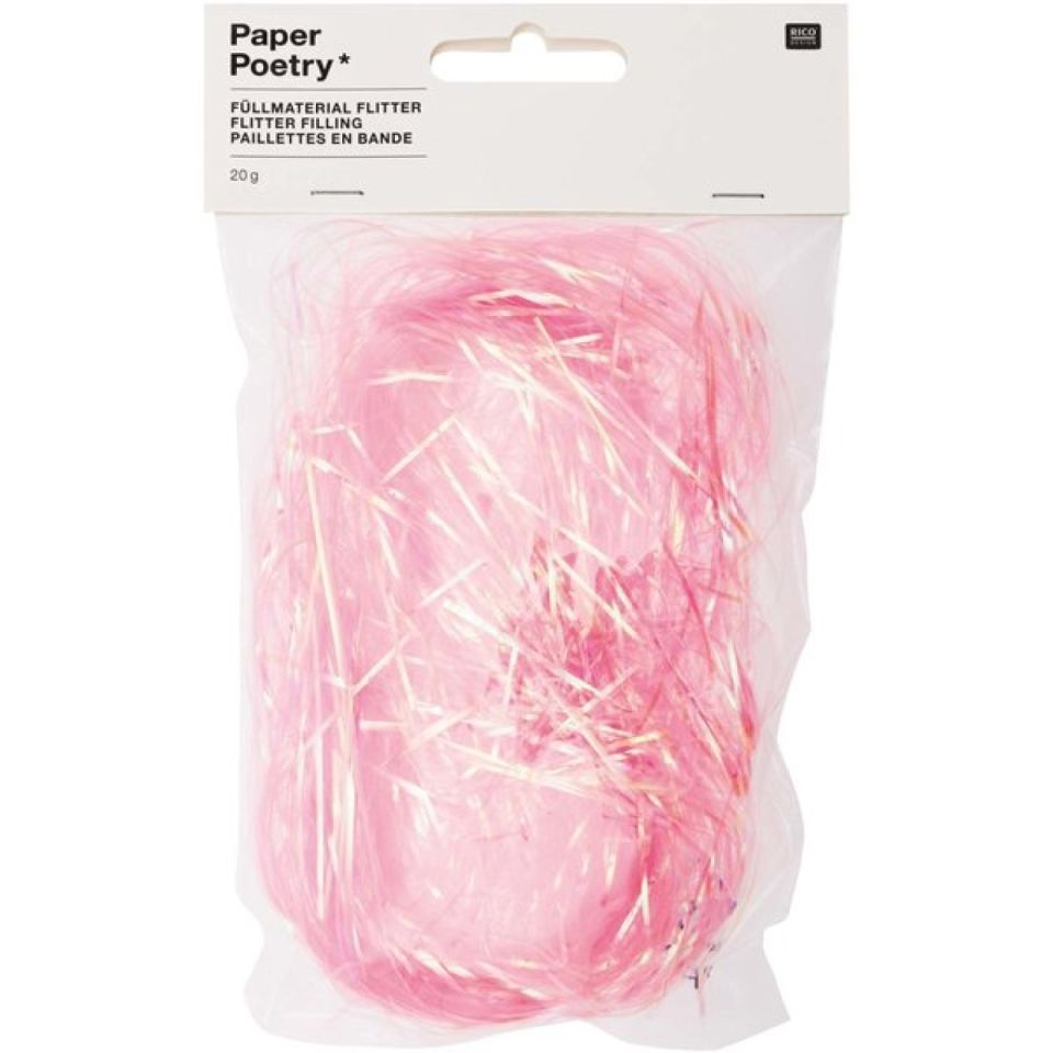 fuellmaterial flitter baby rosa metallic