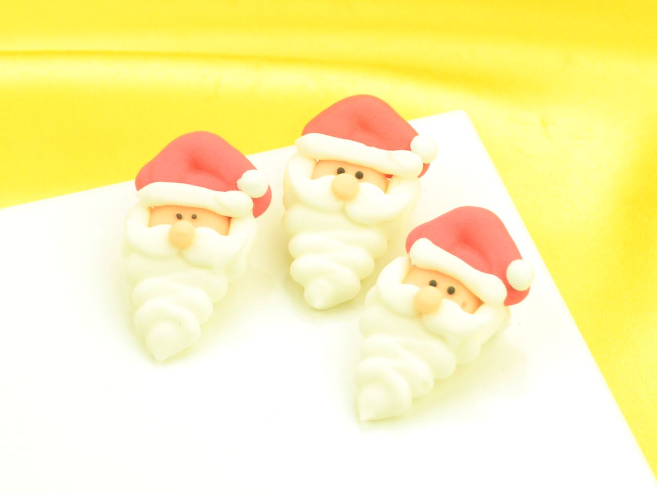 santa claus heads sugar 10 pieces