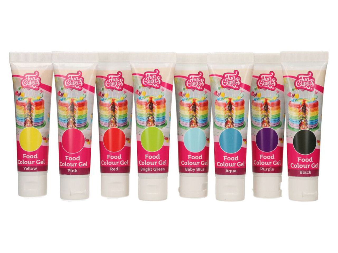 funcakes gelfarbe 8er set 280g