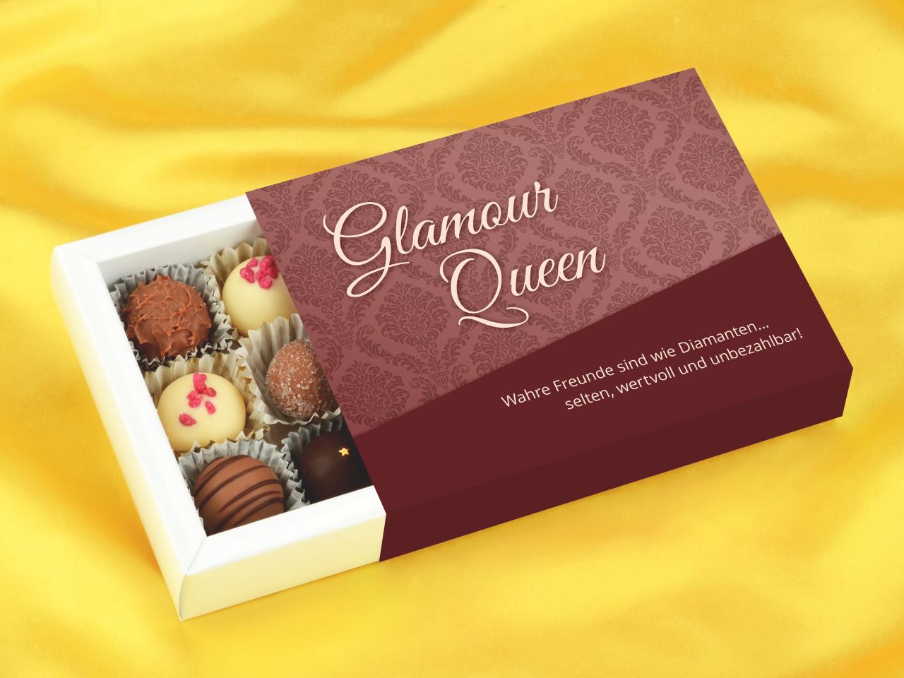 trueffelverpackung fuer 12 trueffel individuell glamour queen