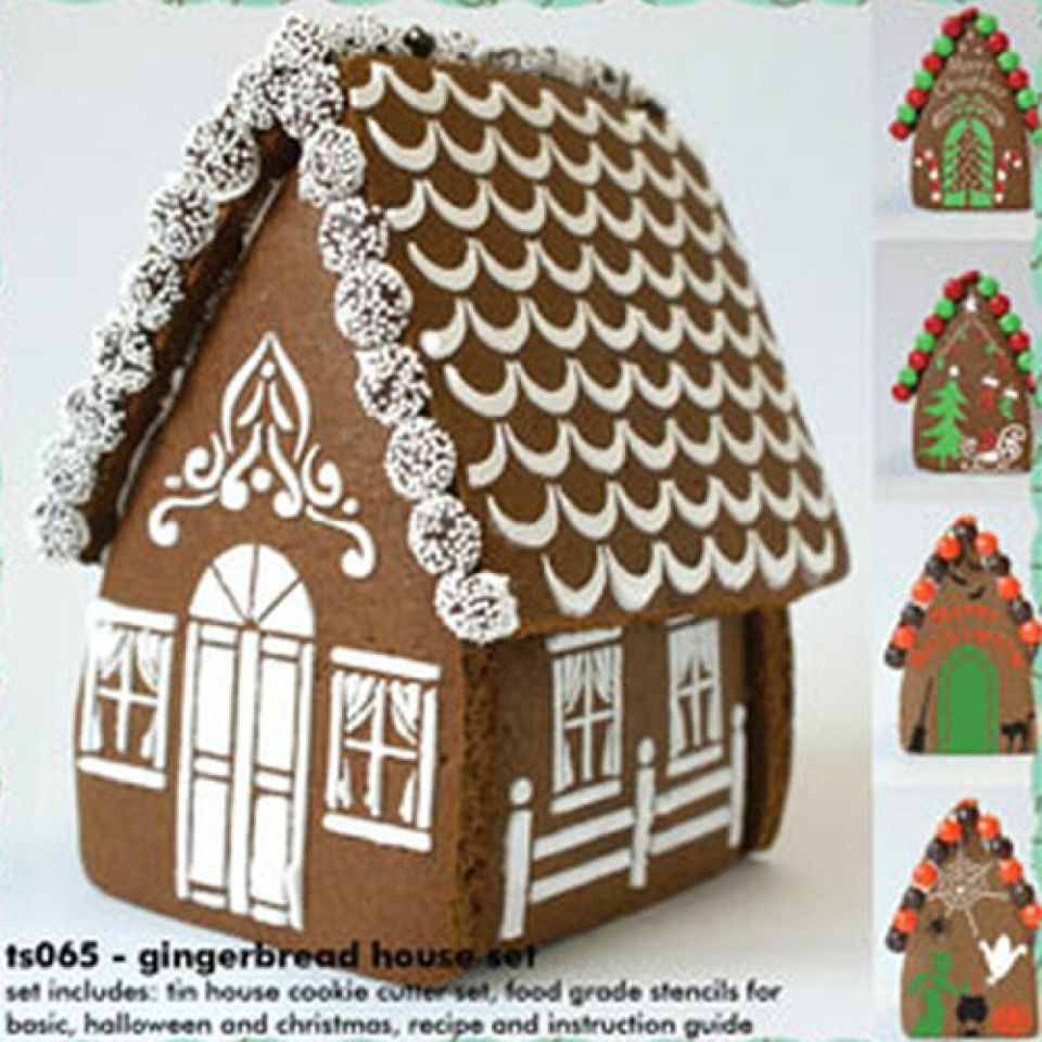 lebkuchen winterdorf 3 ausstecher 7 schablonen set