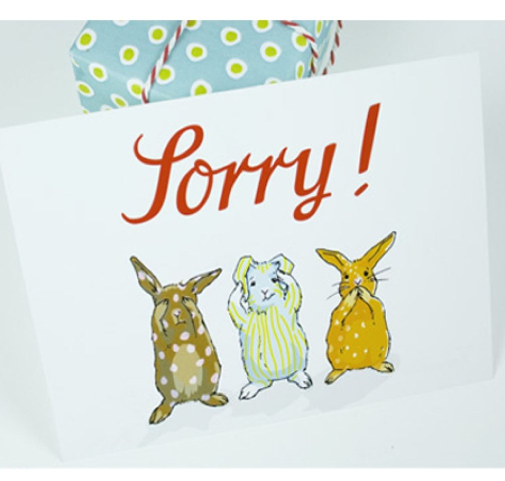 postkarte sorry