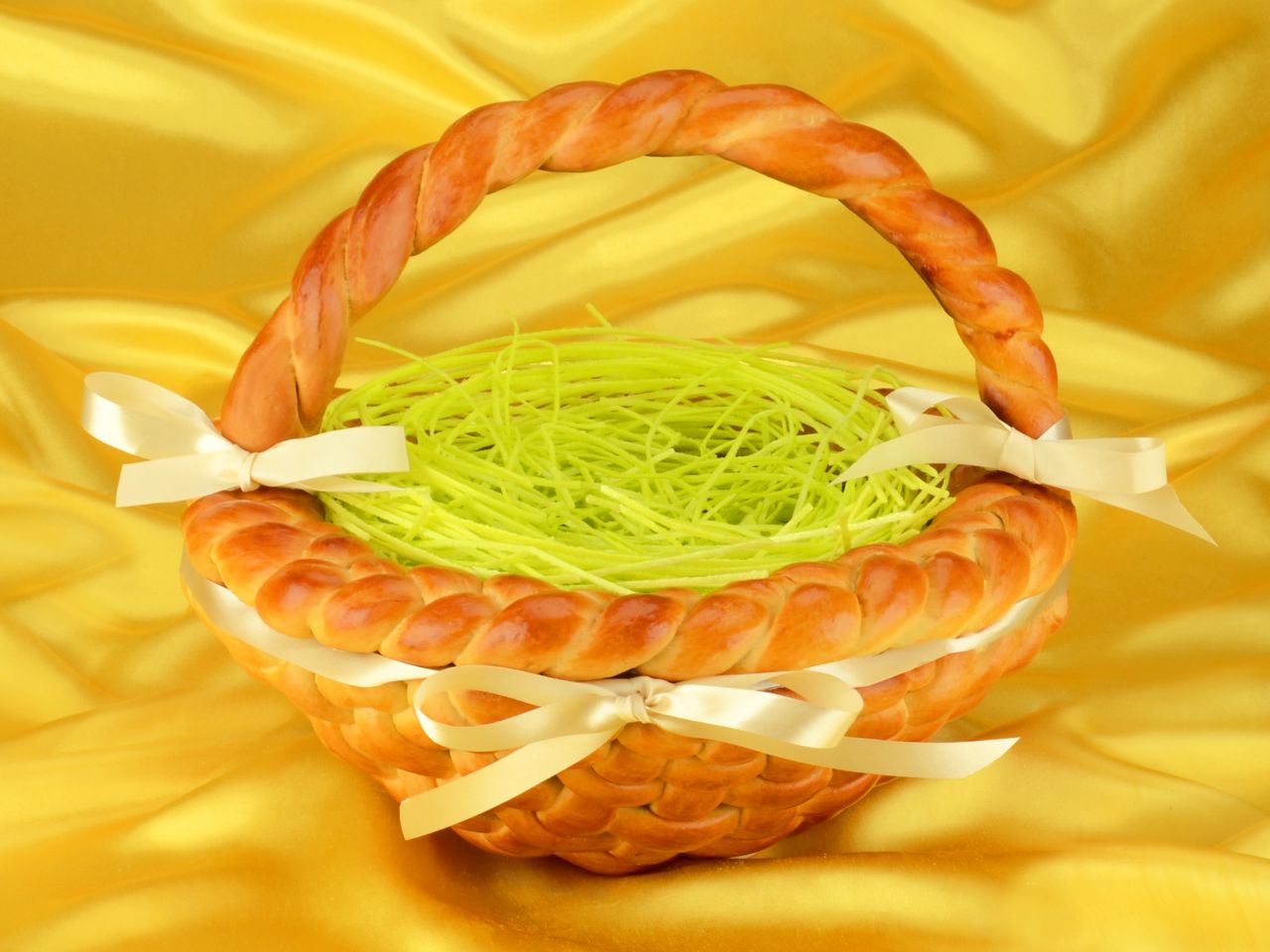osterkorb set mit hefeteig