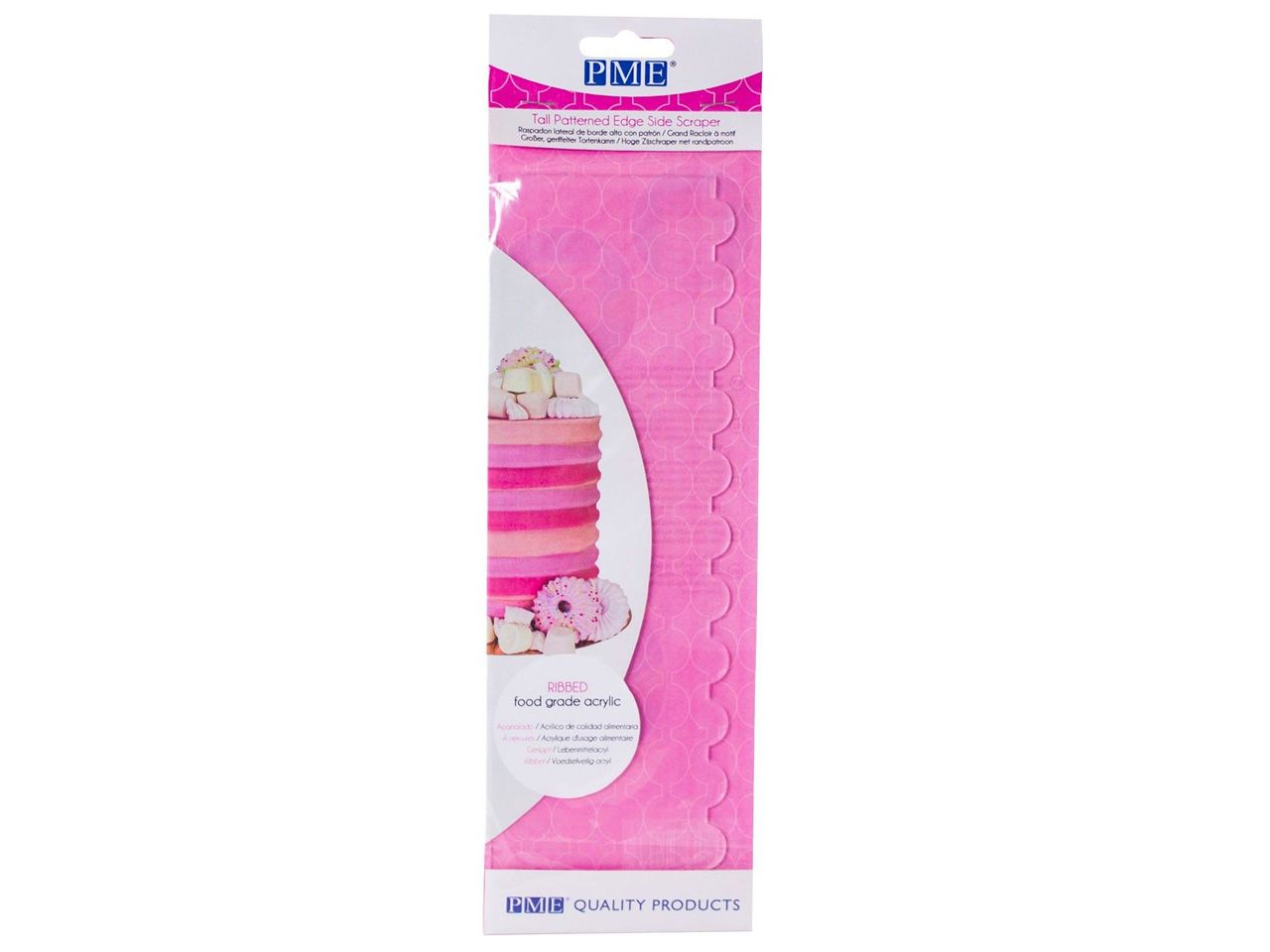 pme tall patterned edge side scraper
