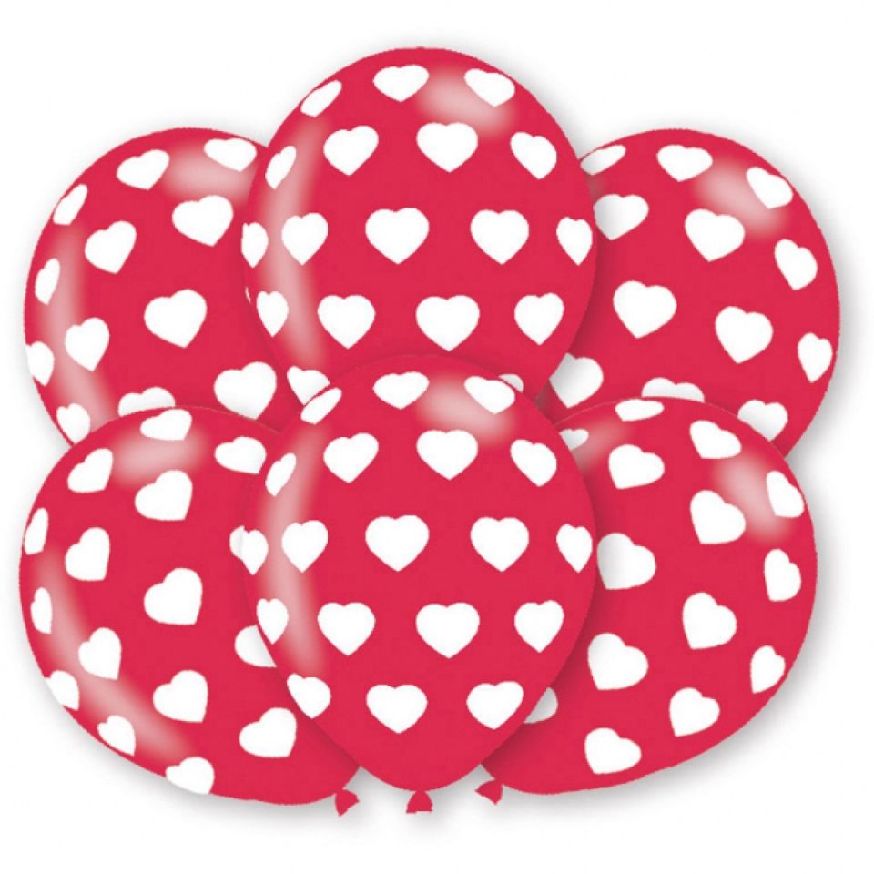 latex luftballons mit herzen