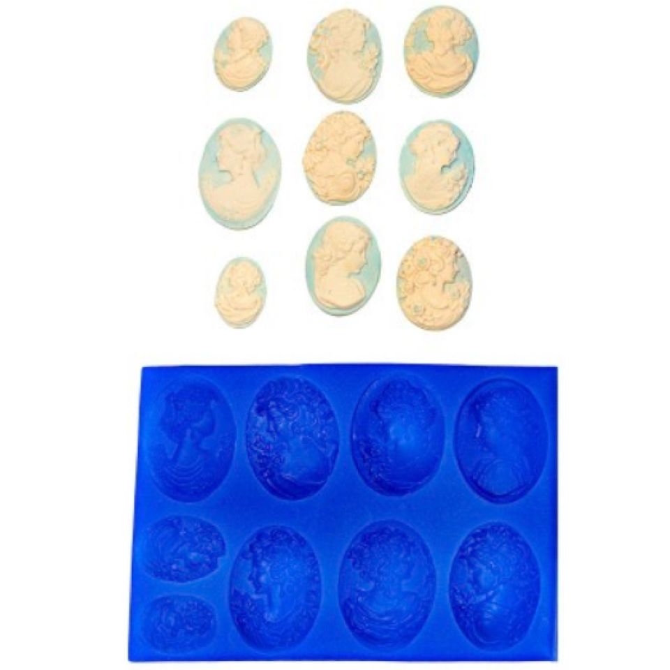 fondant mould portrait cameo 9 cameo patterns