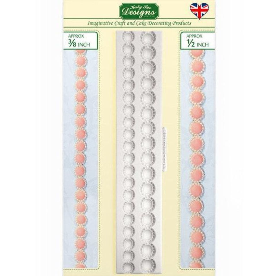 fondant mould pearl borders 1 3cm 1 cm 20cm long