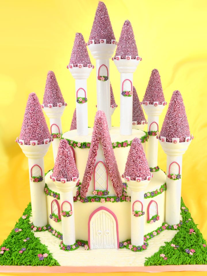 romantisches schloss kuchen set