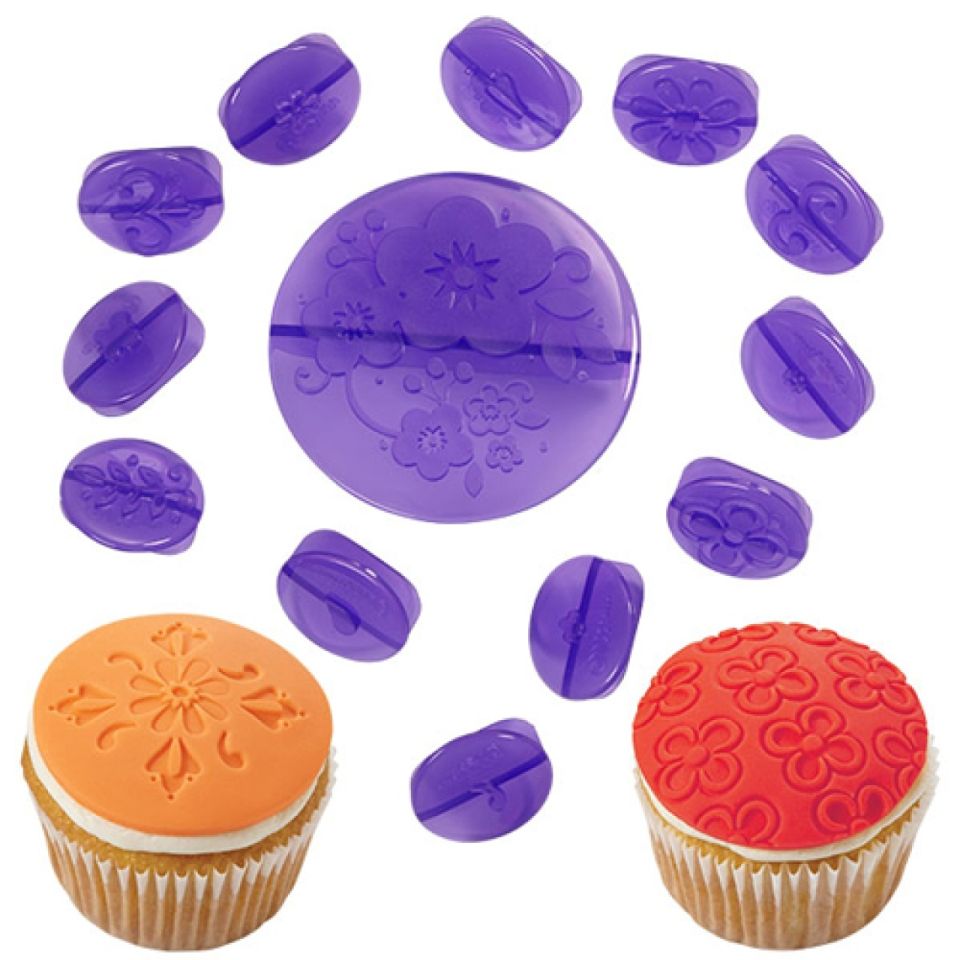 wilton cupcakes praege set blumen 14 teilig
