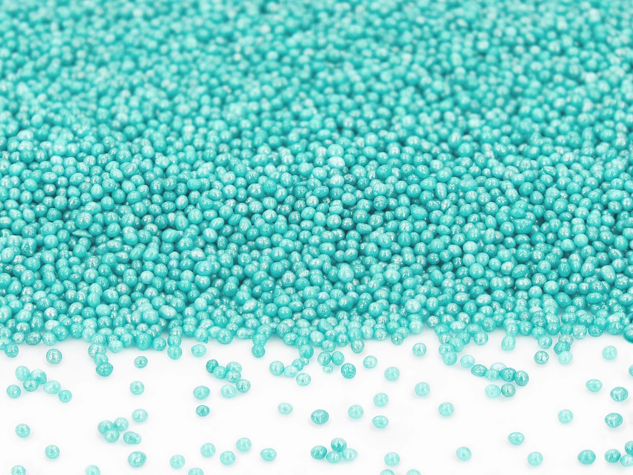 mini perlen tuerkis glimmer 100g