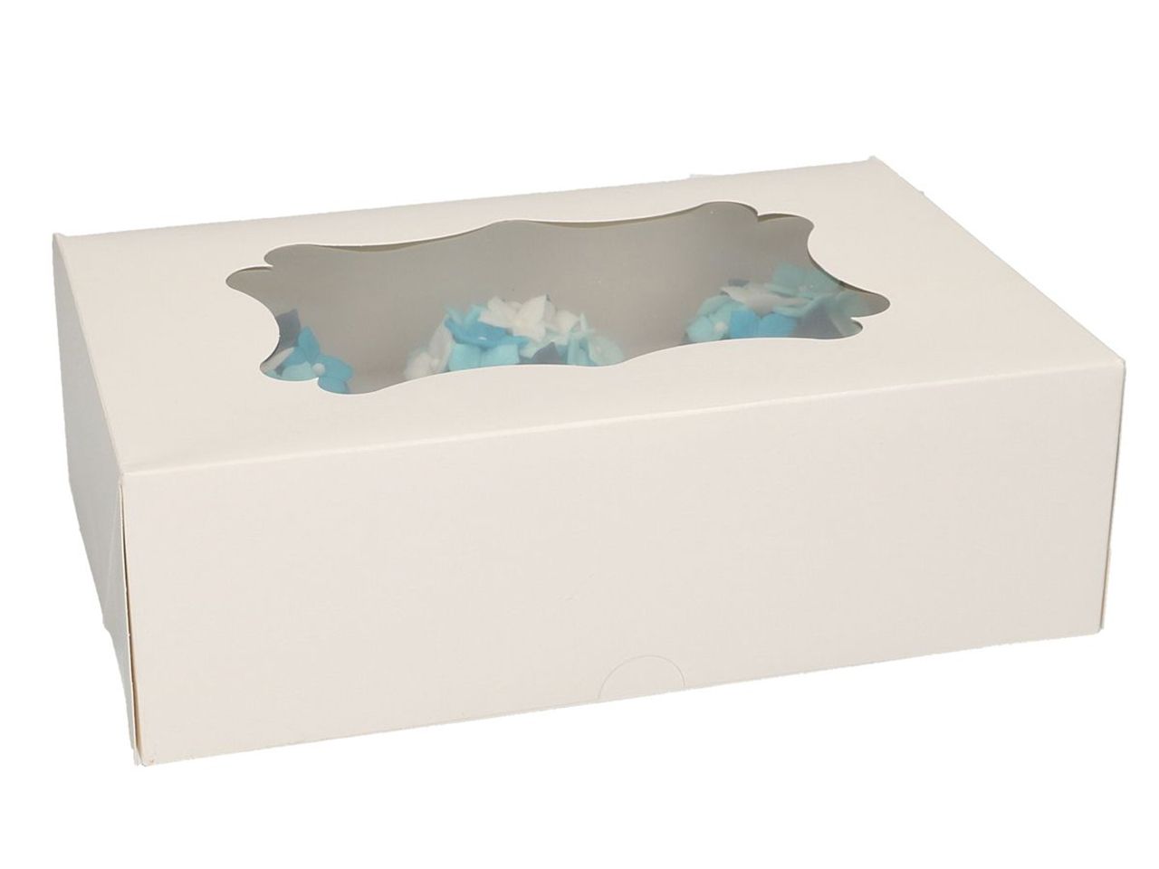 cupcake muffin 6er box mit fenster weiss