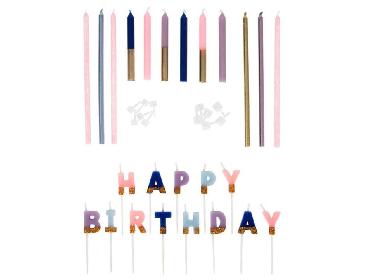 wilton geburtstagskerzen happy birthday pastell