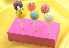 Cake pop glazes for smooth, opaque coatings