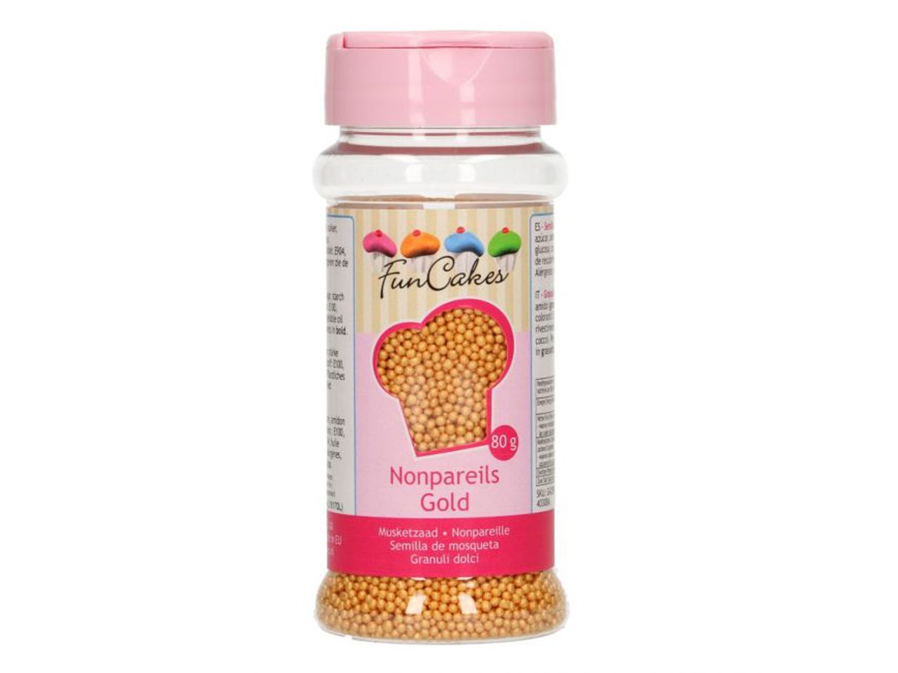 funcakes nonpareils gold 80g