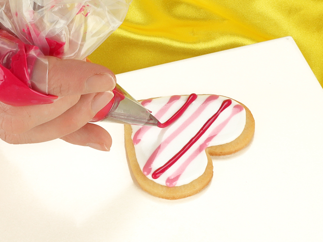 arbeiten mit royal icing anleitungskarte
